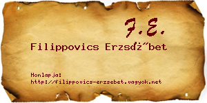 Filippovics Erzsébet névjegykártya
